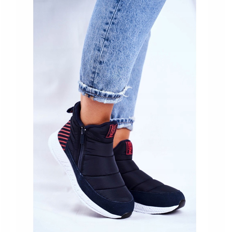 Naisten nuoret lumikengät Big Star Navy Blue GG274471 laivastonsininen 1