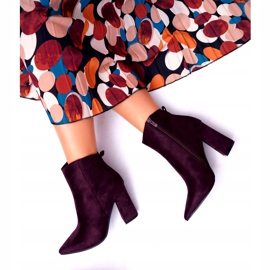 Evento Violetit mokkanahkaiset nilkkurit violetti 2