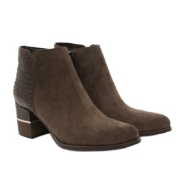 Gamis Naisten tyylikäs mokkanahka saappaat 4005 ruskea 4