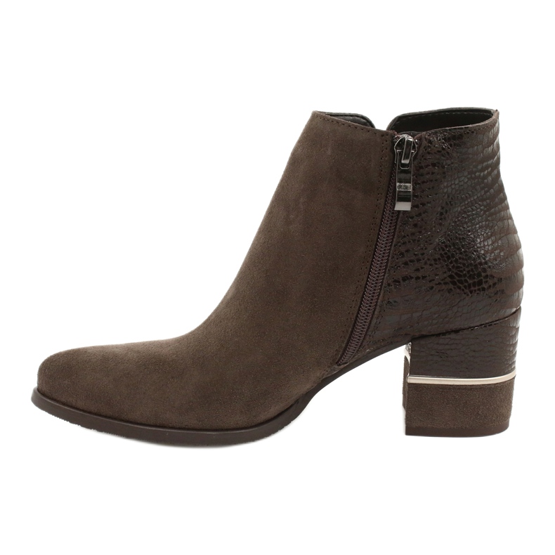 Gamis Naisten tyylikäs mokkanahka saappaat 4005 ruskea 1