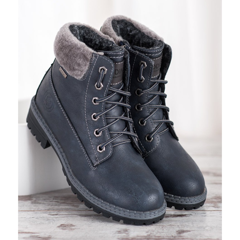 Goodin Navy Blue Trappers sininen 2