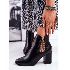 Vinceza Naisten saappaat kantapäässä liukuvat kumilla, musta Vibo 2