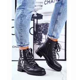 Vinceza Naisten saappaat Musta Verso valkoinen 1