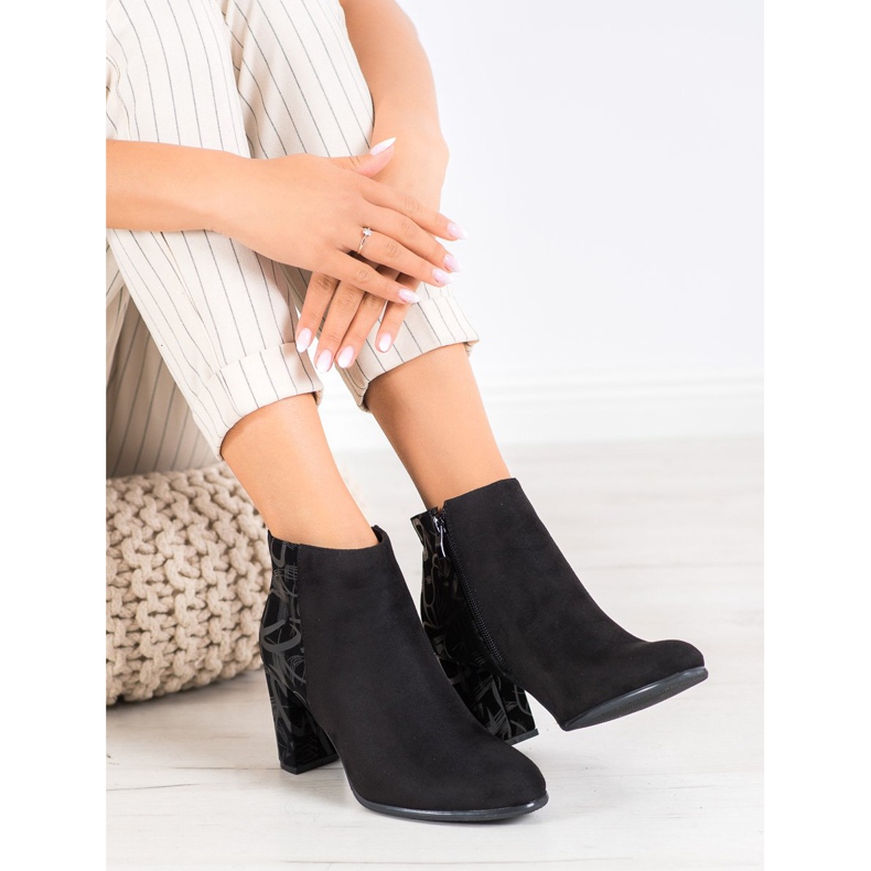 Sergio Leone Lämpimät kuviolliset saappaat musta 1