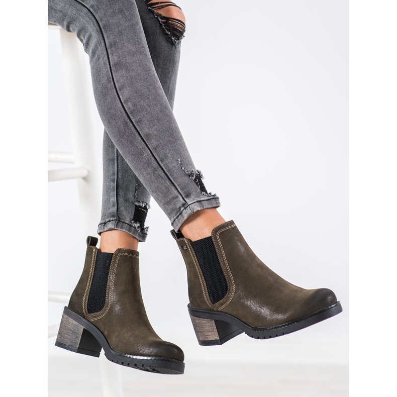 Sergio Leone Tyylikkäät Chelsea -saappaat vihreä 1