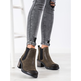 Sergio Leone Tyylikkäät Chelsea -saappaat vihreä 2