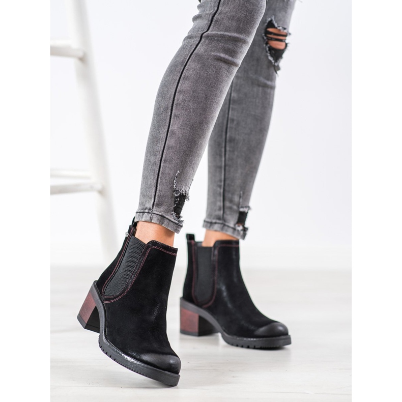 Sergio Leone Tyylikkäät Chelsea -saappaat musta 1