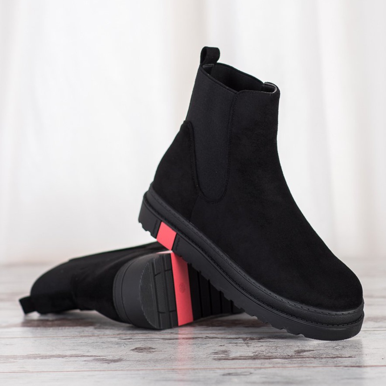 Seastar Saappaat alustalla musta 2