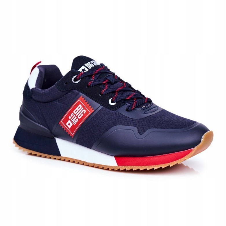 Miesten urheilukengät Big Star Navy Blue GG174182 punainen tummansininen 1