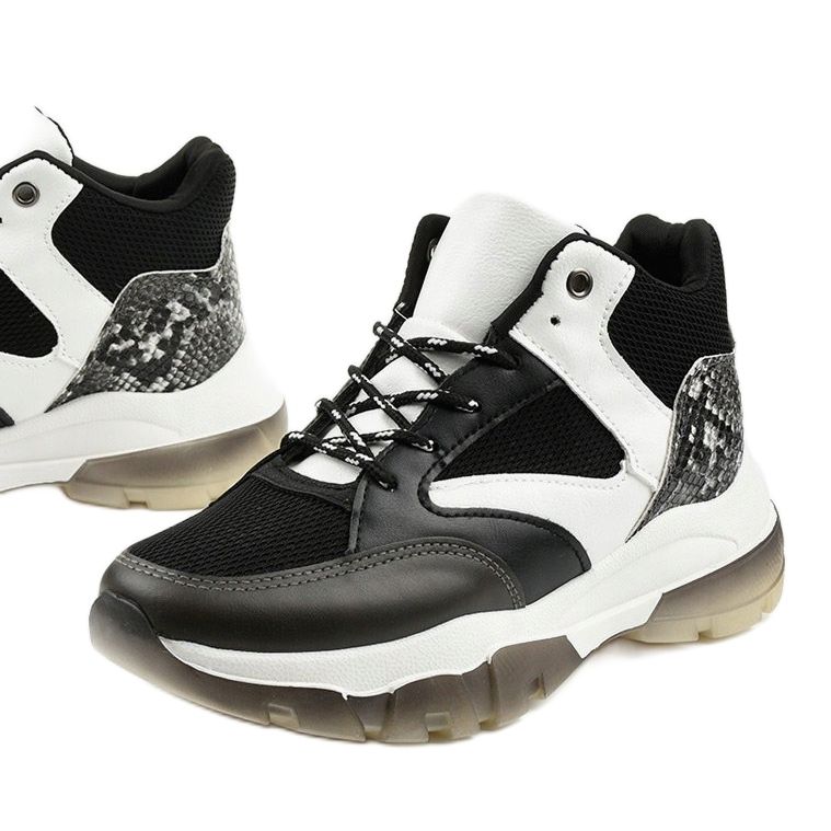 Mustat Barettos-lenkkarit valkoinen 1