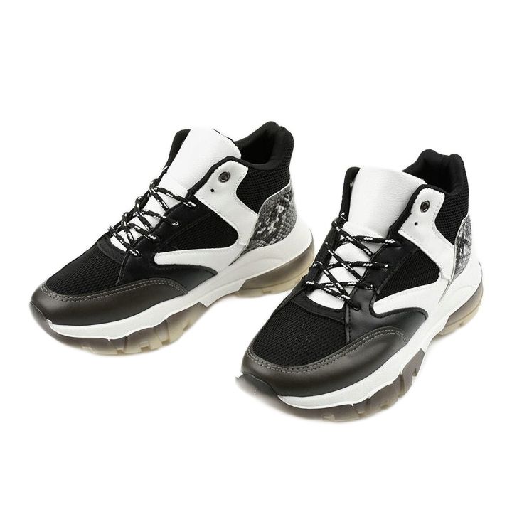 Mustat Barettos-lenkkarit valkoinen 2