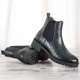 Bella Paris Liukuvat Chelsea-saappaat musta 1