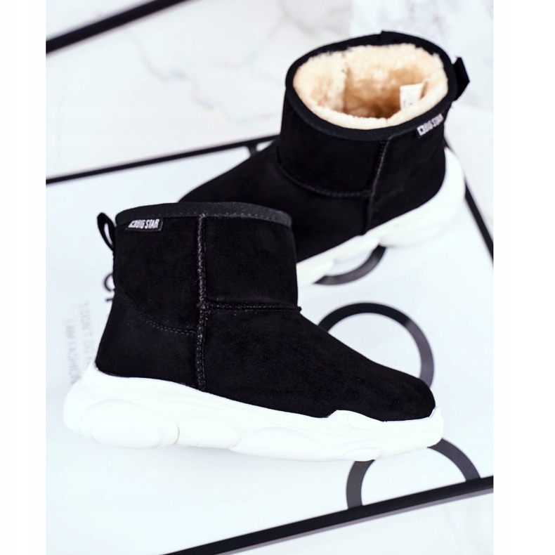 Lasten Big Star Lumisaappaat Tummanharmaa GG374085 musta monivärinen 1