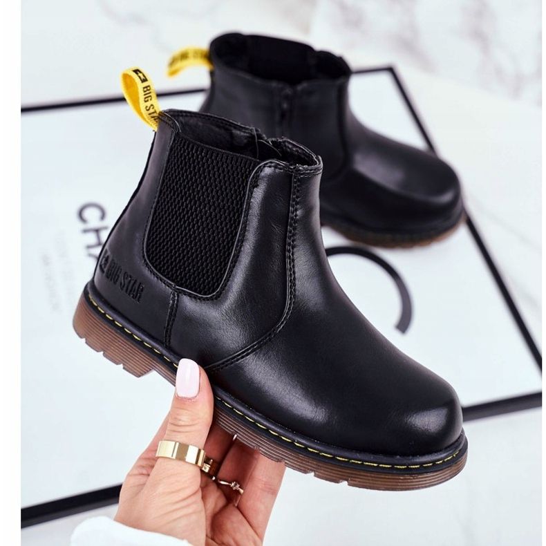 Lasten Jodhpur -saappaat Big Star Black GG374080 musta 1