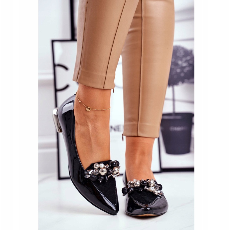 Naisten ballerinat Laura Messi Nahka Musta 2157 2