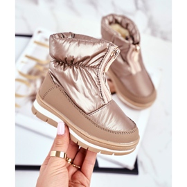 WEESTEP Lasten villaiset lämpimät lumisaappaat Golden Bubbles kultainen 2