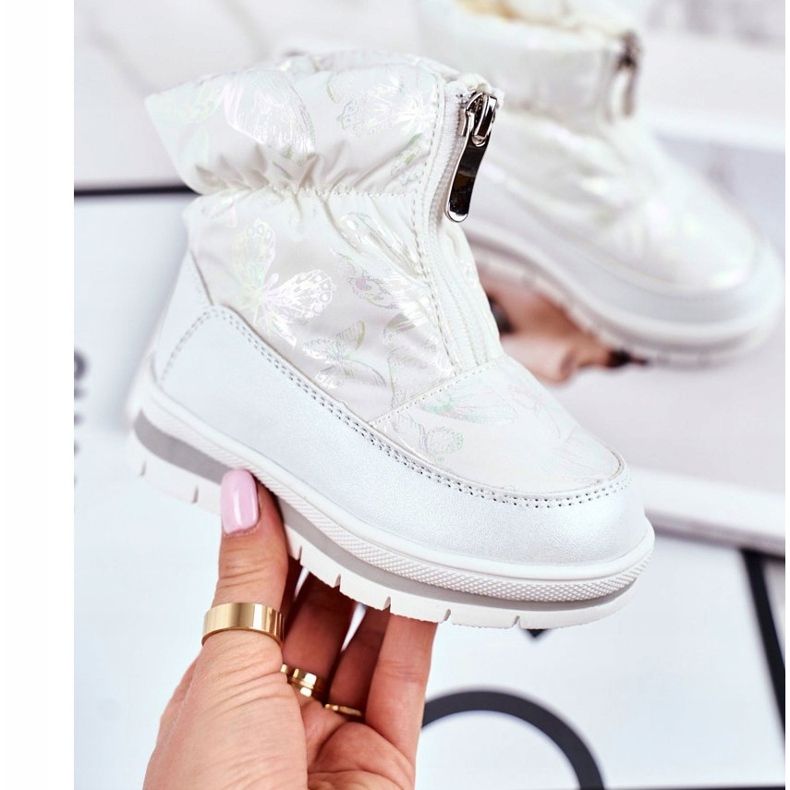 WEESTEP Lasten villa lämpimät lumisaappaat valkoiset kuplat valkoinen 2