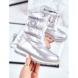 WEESTEP Lasten villa lämpimät lumisaappaat Silver Mumm hopea 1