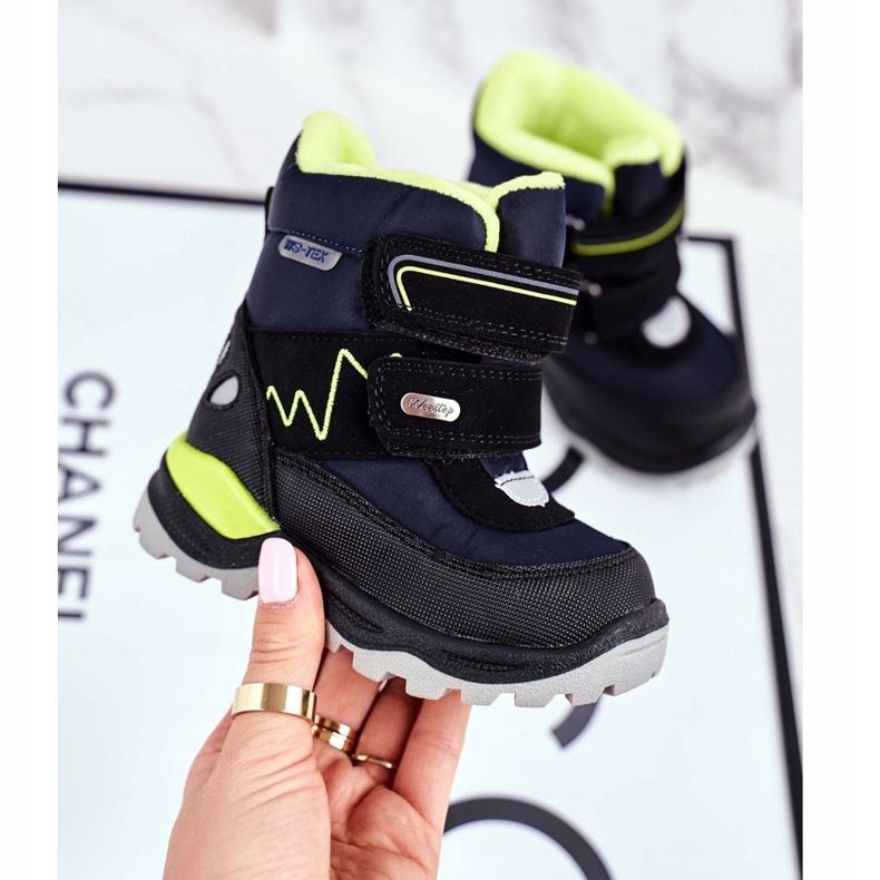 WEESTEP Lasten lumisaappaat, lämmitetty villalla Navy Blue Booom laivastonsininen 2