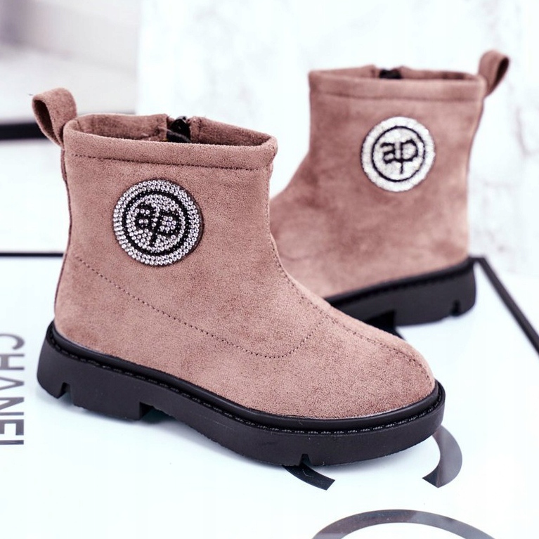 Apawwa Lasten lämpimät saappaat Beige Alvin 1