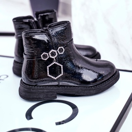 Apawwa Lasten saappaat lakattu musta Fami ['musta'] 1