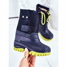 Apawwa Lasten lumisaappaat lämmitetty turkiksella Navy Blue Hot Winter tummansininen 2