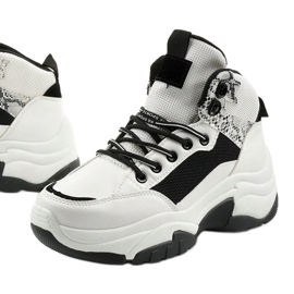 Valkoiset Cirisesis -lenkkarit valkoinen musta 1