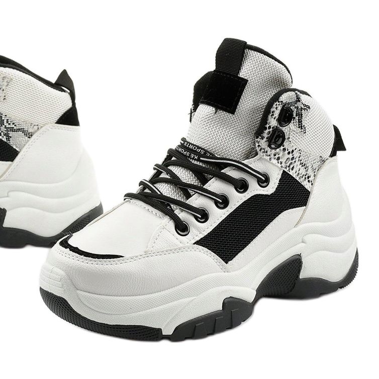 Valkoiset Cirisesis -lenkkarit valkoinen musta 1