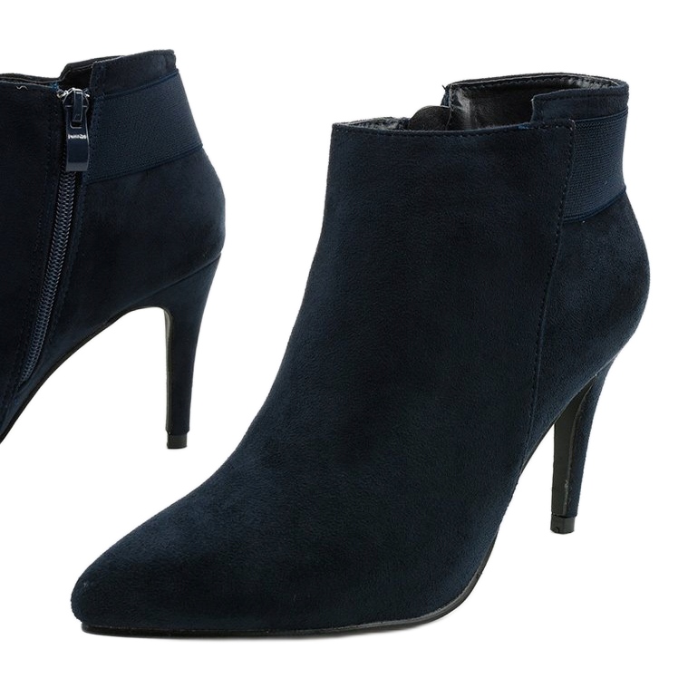 Tummansiniset nilkkurit, joissa Adresea -kuminauha laivastonsininen 1