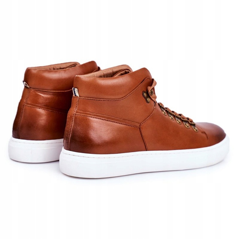 Miesten nahkakengät GOE Brown GG1N3011 ruskea 2