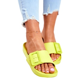 Naisten tossut Big Star, jossa vihreä solki FF274A390 1