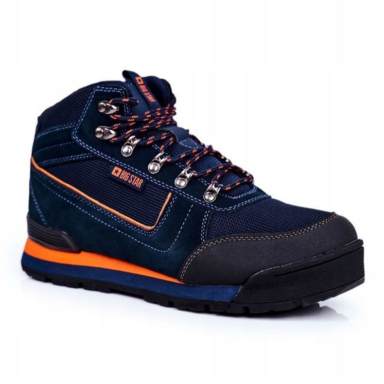 Miesten vaelluskengät Big Star Outdoor Navy Blue GG174199 sininen 1