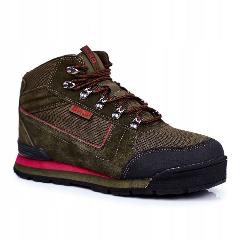 Miesten vaelluskengät Big Star Outdoor Khaki GG174200 vihreä 1
