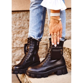 S.Barski Naisten saappaat Platform Black Lämmitetty Verdem musta 2