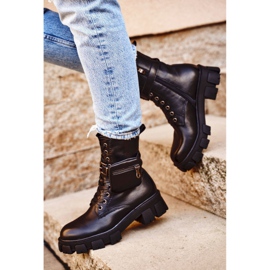 S.Barski Naisten saappaat Platform Black Lämmitetty Verdem musta 1