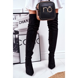 S.Barski Naisten saappaat korkokengät mokka musta Huanto 2