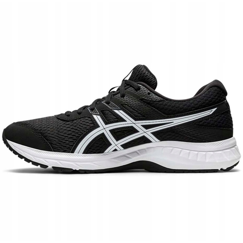 Asics Gel-Contend 6 M 1011A667 003 juoksukengät valkoinen musta 2