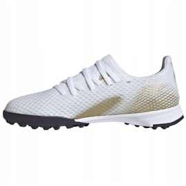 Adidas X GHOSTED.3 Tf Jr EG8214 jalkapallokengät harmaa harmaa 2