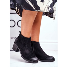 Vinceza Naisten saappaat kantapäässä Mokkanahka Volares musta 2