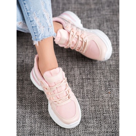 SHELOVET Muodikkaat urheilukengät lavalla vaaleanpunainen 1