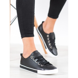 SHELOVET Eco -nahka lenkkarit musta 1