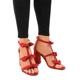 Punaiset sandaalit postissa 0354-8 punainen 1