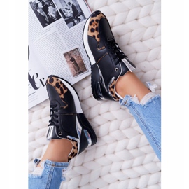 Naisten urheilukengät, joissa leopardikuvio musta Fippo monivärinen 1