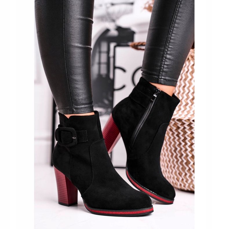 Naisten saappaat korkokenkiä Sergio Leone musta BT533 1