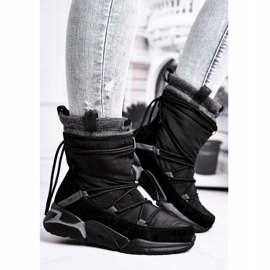 Naisten lumikengät Big Star Black GG274628 musta 1