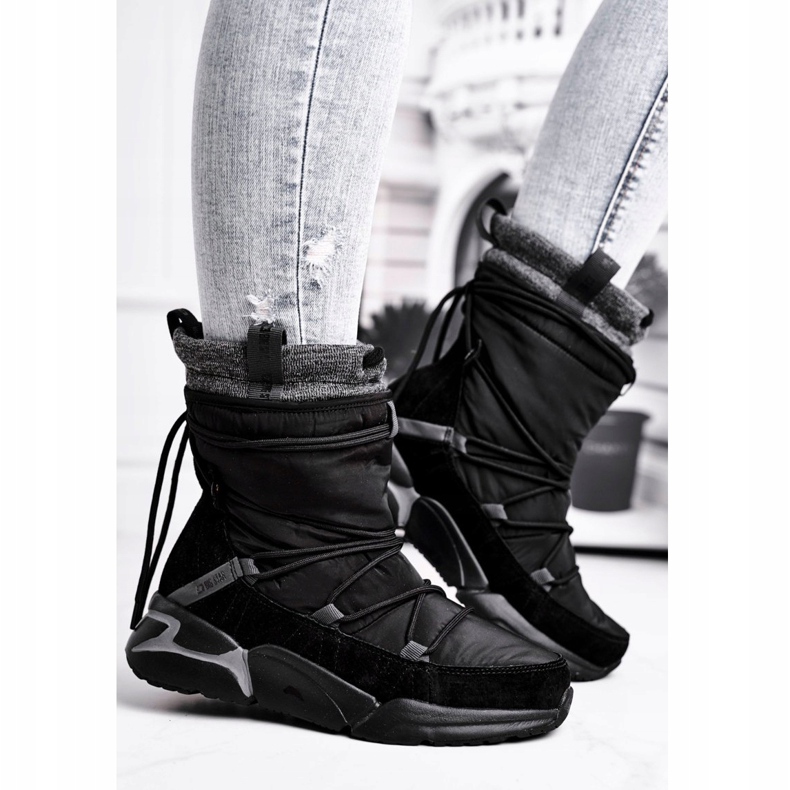 Naisten lumikengät Big Star Black GG274628 musta 1