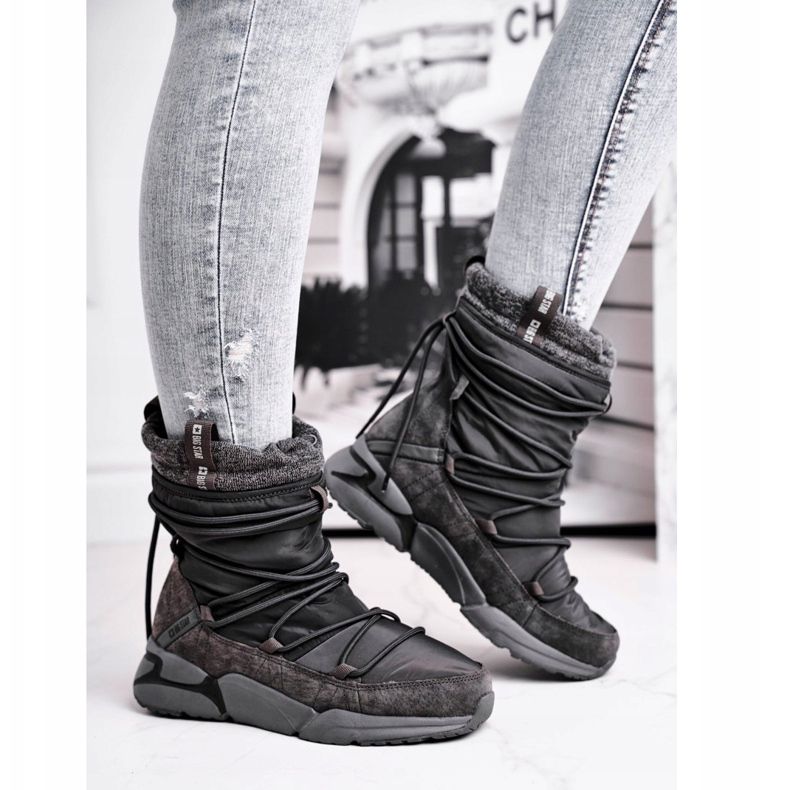 Naisten lumikengät Big Star Grey GG274629 harmaa 1