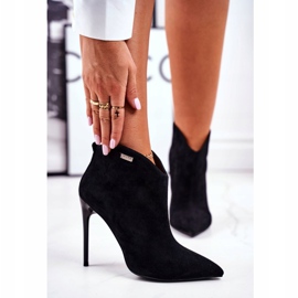 GOE Naisten saappaat korkokengät mokka musta GG2N3033 2