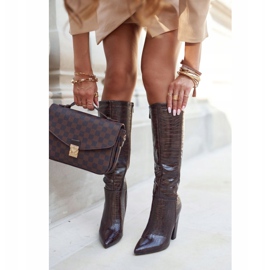 SEA Naisten saappaat kantapäässä Lämmin ruskea Belvim 1