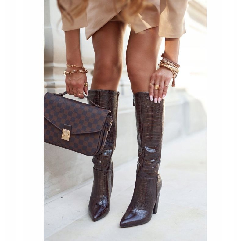 SEA Naisten saappaat kantapäässä Lämmin ruskea Belvim 1